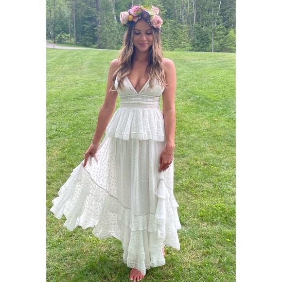 ROCOCO SAND BRIDAL WHITE DRESS - Engagement - Shower  - Wedding Dress - Picture 4 of 4